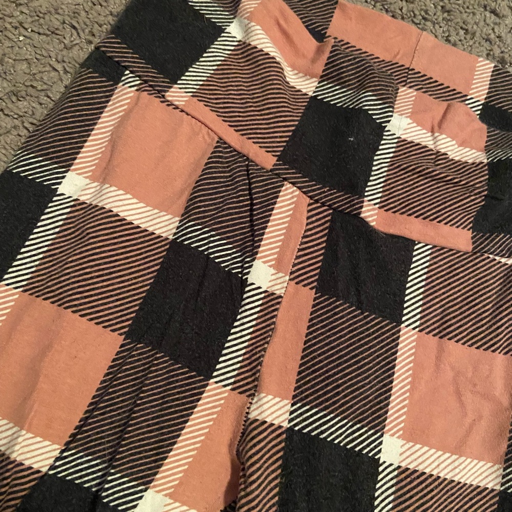 Plaid leggings